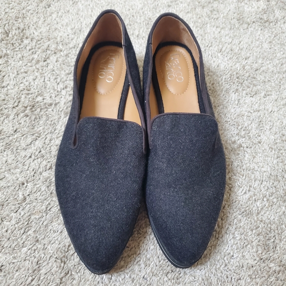 Franco Sarto Grey Suede Loafers - Women's Size 8.5, Excellent Condition - Picture 2 of 7